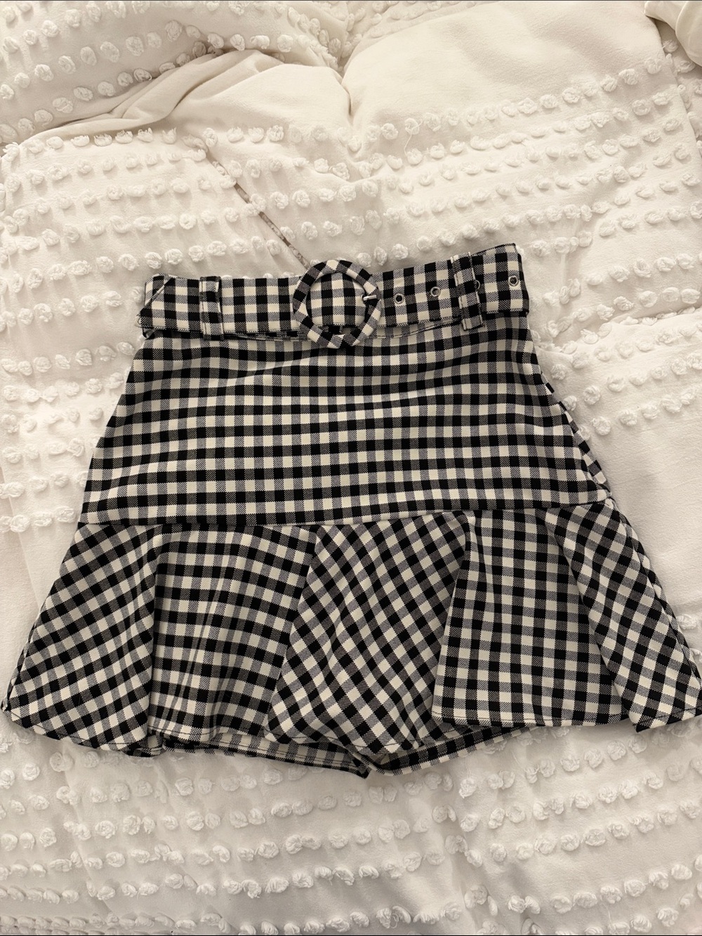 Zara Mini Gingham skirt